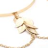 Boho Retro Leaves Upper Cuff Bangle Armband Arm Slave Chain Bracelet Jewelry