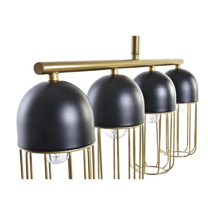 Suspension - Noir Doré - 220V - 50W - 60x11x26cm - Métal - Intérieur