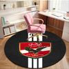 1PC round rug Ahly Football club Printed Round Area Rug ,Rug For Home Office, Round Chair Rug, Decorative Carpet Fan gifts Christmas gift