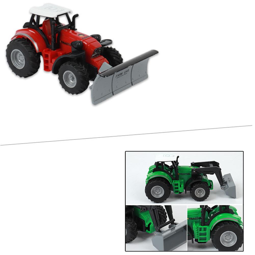 2.4G RC Farm Car 1:64 Scale Die-Casting Farm Tractors With Lights 5-Channel Remote Control Tractor Model Toys For Kids