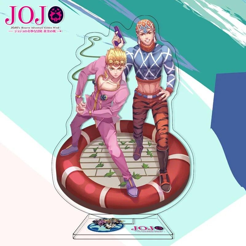 Jojos Bizarre Adventure Stand Model Plate Stone Ocean Series Jolyne Cujoh Weather Report Figure Acrylic Stands Holder Desk