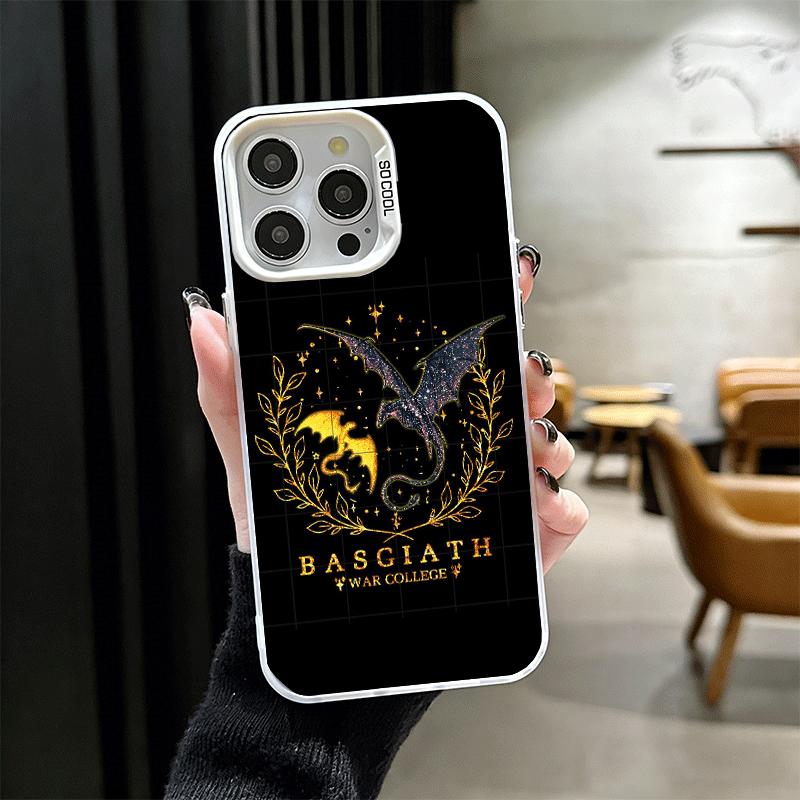 F-Fourth W-Wing Dragon Soft Phone Case for iPhone 15 16 17 Pro Max 17Air 16E 14 Plus 13 12 Mini Shockproof Cover Back Shell
