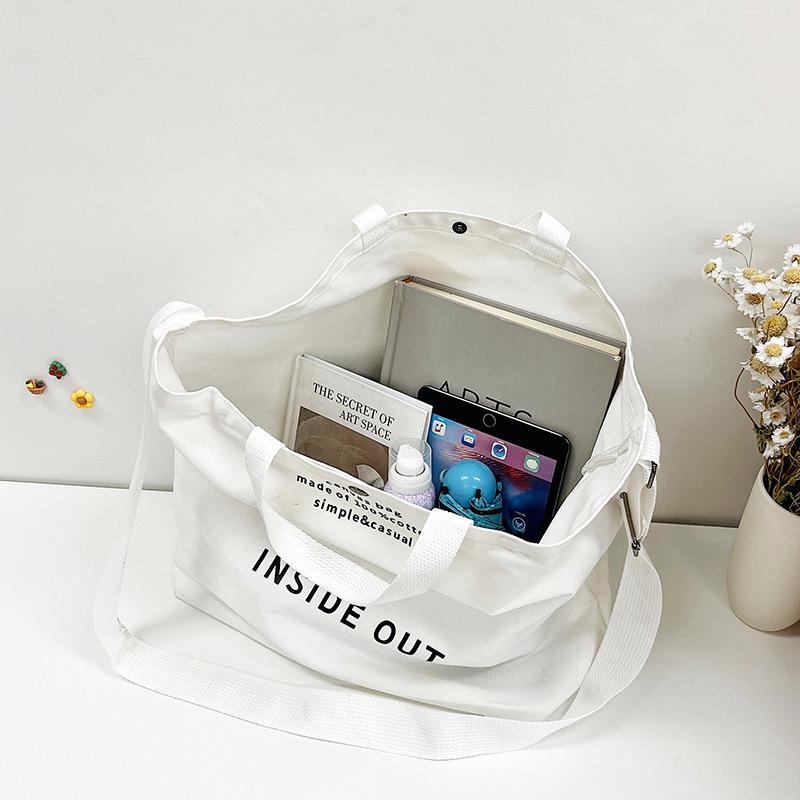 Women Canvas Tote Casual Shoulder Work Bag Large Capacity Crossbody Top Handle Bag Multifunction Big Shopping Cross-body Handbag