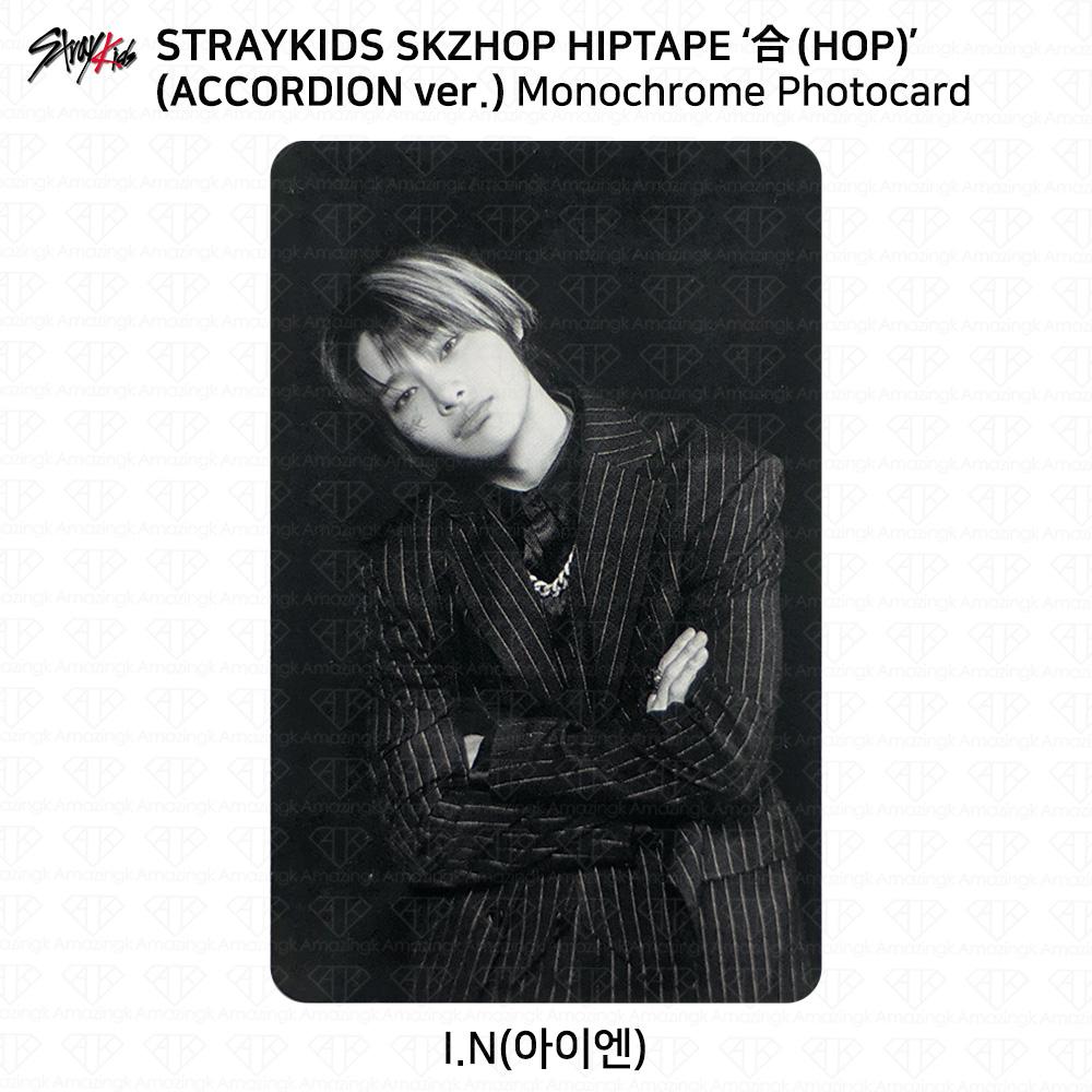 Stray Kids SKZHOP HIPTAPE HOP Аккордеон Официальная фотокарточка Unit Monochrome