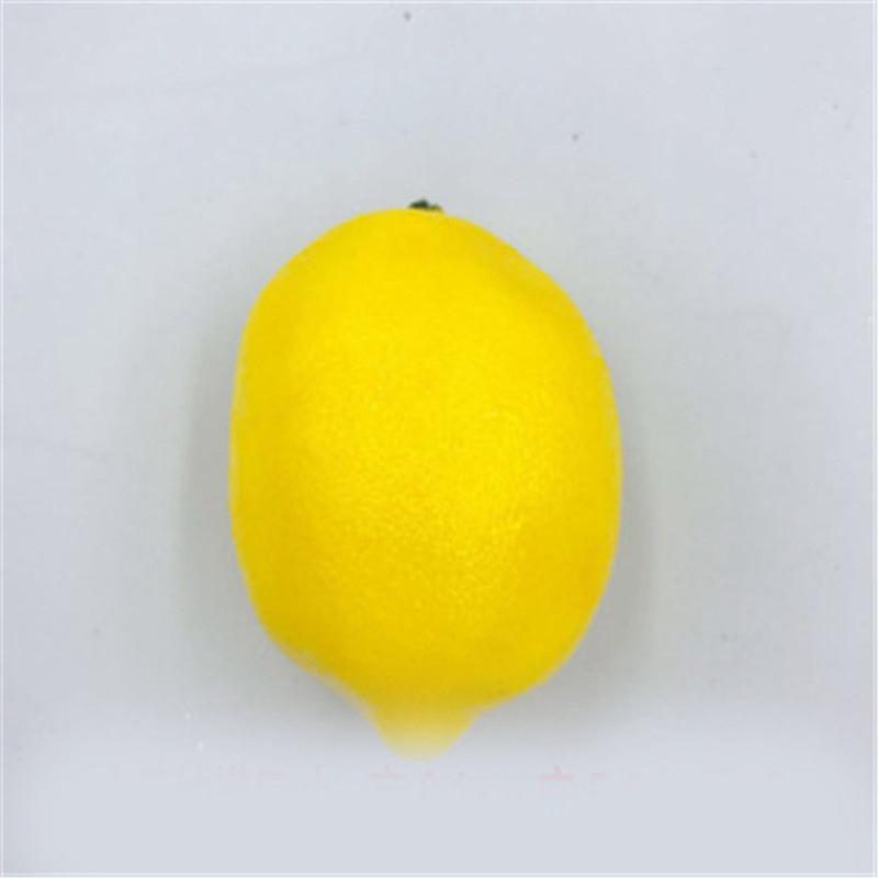 Decorative Party Furnishing Lemon Fruit Model Plastic Fruit Simulated Lemon Home Decor Foam