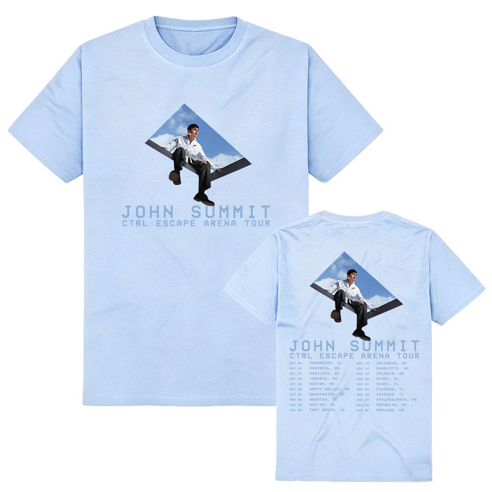 CTRL ESCAPE Tour 2026 Tee Singer JOHN SUMMIT Graphic T-shirt Unisex Streetwear Summer Cotton Soft Women/Men Tshirts Print Merch