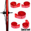 2Pcs Durable Red Top Anti Puncture Tape Bike Inner Tube Pad Bicycle Tire Liner