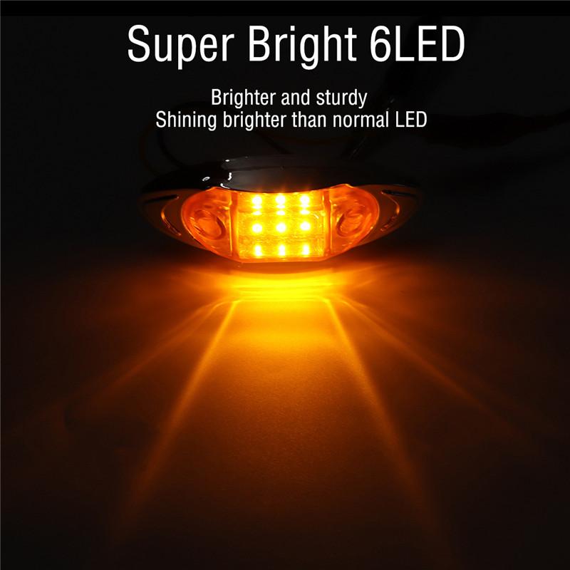 2/4 шт 24 В светодиодные боковые габаритные огни предупреждающие задние фонари автомобильные внешние огни прицеп грузовик грузовик белый/желтый/красный