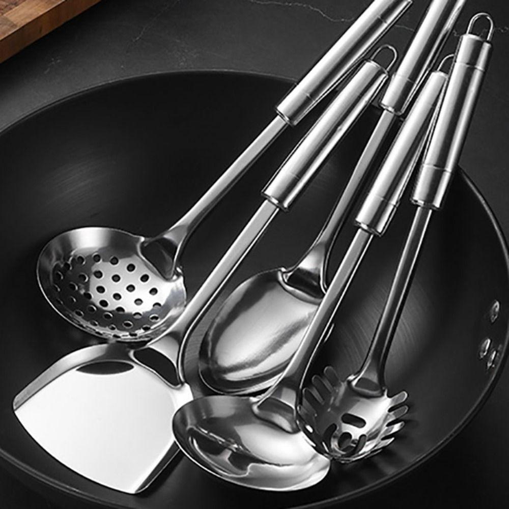 9 предметов кухонных принадлежностей из нержавеющей стали, набор нержавеющих лопаток, набор кухонных лопаток для супа