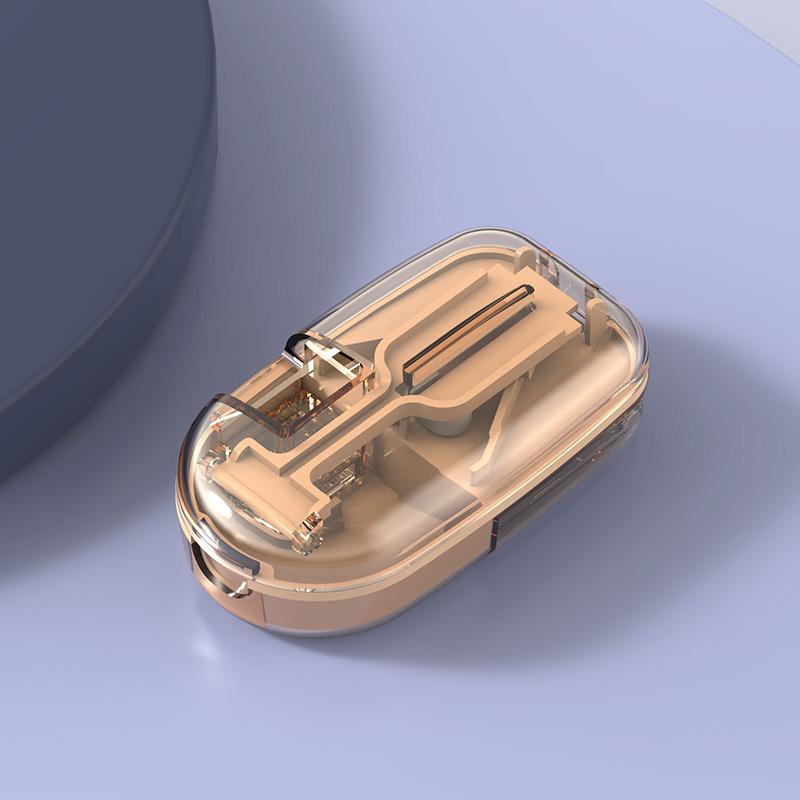 Portable Pill Cutter & Grinder: Compact Medication Box for Splitting, Grinding, and Dispensing Small Pills On-the-Go