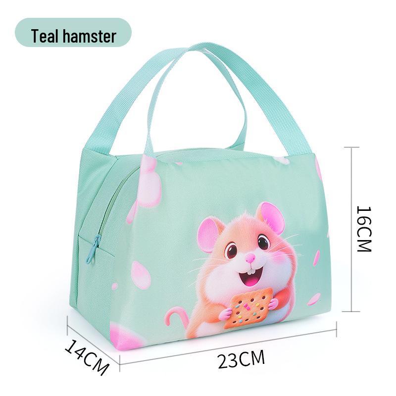 Large Capacity Insulated Lunch Tote - Durable Aluminum Foil Bento Bag for Office Workers