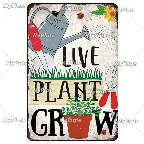 [MaPalte]Vintage Garden And Tools Metal Sign Tin Sign Decoration Plaque Home Wall Decor Bar Sign Home Decor Poster Drop Shipping