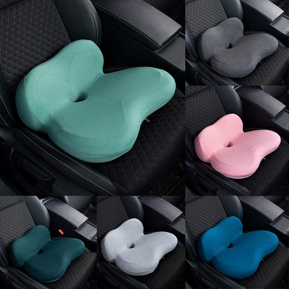 Seat Cushion Memory Foam Ergonomics Lumbar Cushion Car Seat Back Pillow Home Office Bolster Washable Nnon-Slip For Men Women