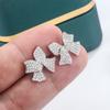 Stylish Bow Earrings for Women Exquisite Zircon Jewelry High Quality Anniversary Gift Party Jewelry Gifts