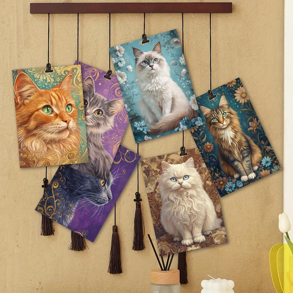 32 шт., Открытки из коллекции «Кошки», Подарки на день рождения/юбилей, Предметы коллекционирования, Подходят для дарения, Можно отправлять по почте.