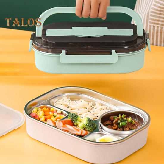 Контейнер для обеда, противоударный держатель для еды, компактный современный подогреватель горячей еды, коробка для бенто, школьные принадлежности