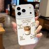 Новый Чехол для iPhone Promax Кофе 17, 16, 15, 14, 13 - Креативная Европейско-Американская Версия для Пары