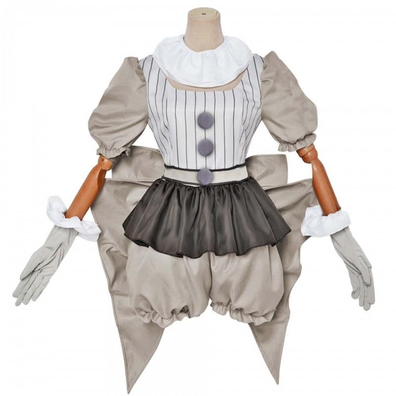 Pennywise Cosplay Dress Horror Clown Outfit Halloween Parties Comic Con