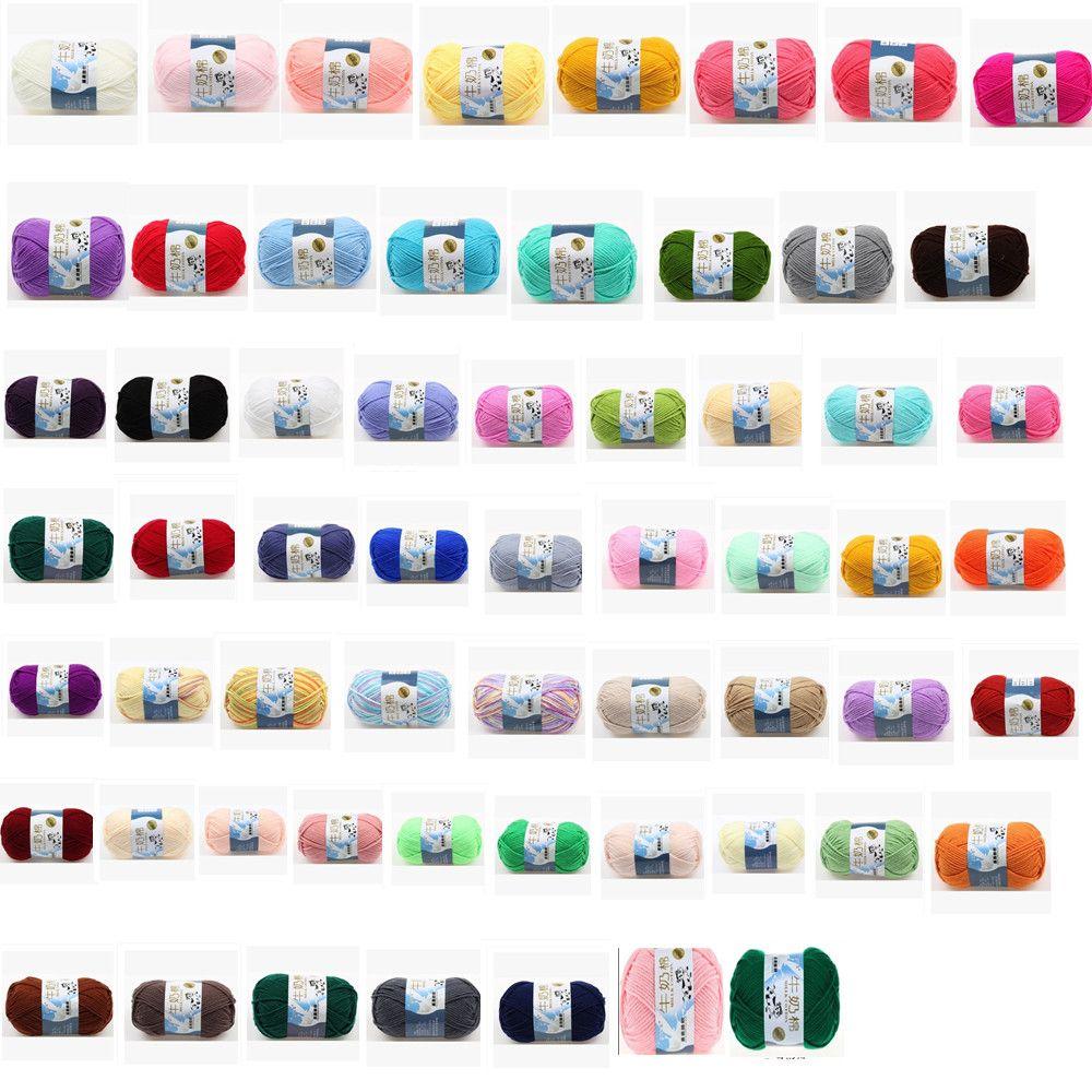 1 roll soft high quality Medium coarse wool Acrylic knitting Milk cotton