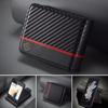 Carbon Fiber Leather Case For Samsung Galaxy Z Flip 5 4 3 5G Flip5 Flip4 Flip3 Z Fold 3 4 5 Magnetic Flip Wallet Card Holder Phone Bag Etui
