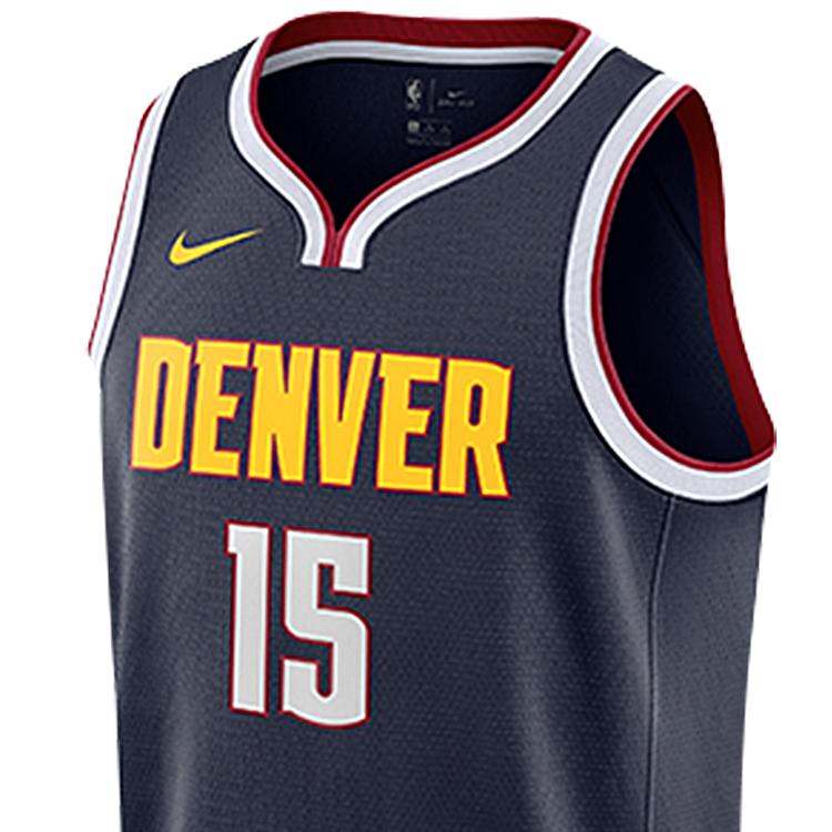 Nike NBA Youth Printed Sports Basketball Jersey Denver Nuggets Jokic 15 Kids Jersey Black 3Z2B7BZ2P-NUGNJ