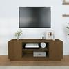 814412 vidaXL TV Cabinet Honey Brown 110x35x40.5 Cm Solid Pine Wood