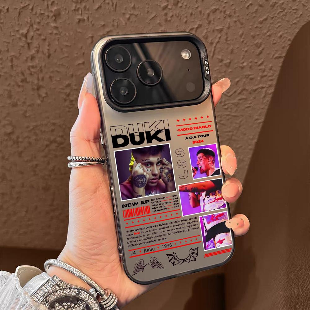 Fashion Rapper DUKI Phone Case For iPhone 17 16 15 14 13 12 11 Pro Max Air Matte Laser Aurora Shockproof Funda