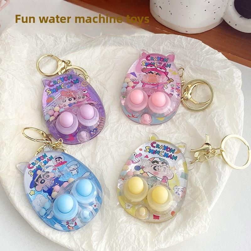 Crayon Shin Chan Theme Print Water Ring Toss Game Toy Plastic Recreation For Kids