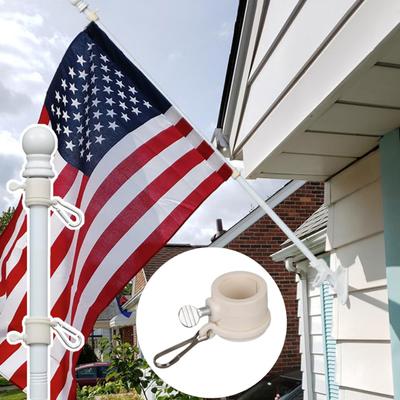 Зажимы для флагштока, вращающиеся на 360 градусов кольца, ветроустойчивая пряжка для флагштока, не спутывающиеся, поворотные, устойчивые к атмосферным воздействиям пряжки для флагштока