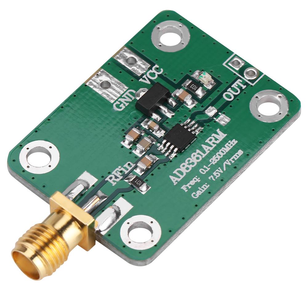 AD8361 RF Detector 10KHZ-2500MHZ RF Microwave Power Detector Board with SMA Female for Power Meter Tester Test Debugging