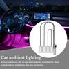 Автомобильное атмосферное освещение Регулируемая USB-лампа с USB-портом Внутреннее атмосферное освещение для грузовика, внедорожника, трактора, прицепа