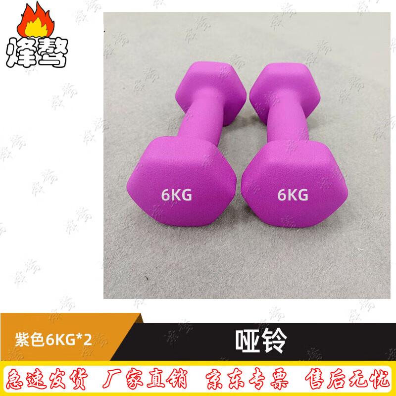 Fengaoh Solid Cast Iron Dipped Dumbbell Set