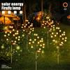 Tree Branch Shape Solar Garden Decorative Lights Outdoor Waterproof Ground Plug Lights Landscape Lights