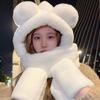 Plush Beanies Caps Thickened Ear Protection Cap Cute Bear Ears Hat  for Woman Girls