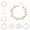 Gold Imitation Pearl Body Chain Multi-pendant Beads Belly Chain Retro Starfish Waist Chain  Bikini