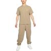 Nike T Shirts Men's Light Brown Crew Neck Moderate Straight Fit DA0321-247