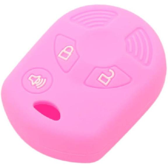 SEGADEN Silicone Cover Protector Case Holder Skin Jacket Compatible with Ford Edge Escape Expedition Explorer F-150 Flex Ranger Windstar 3 Button