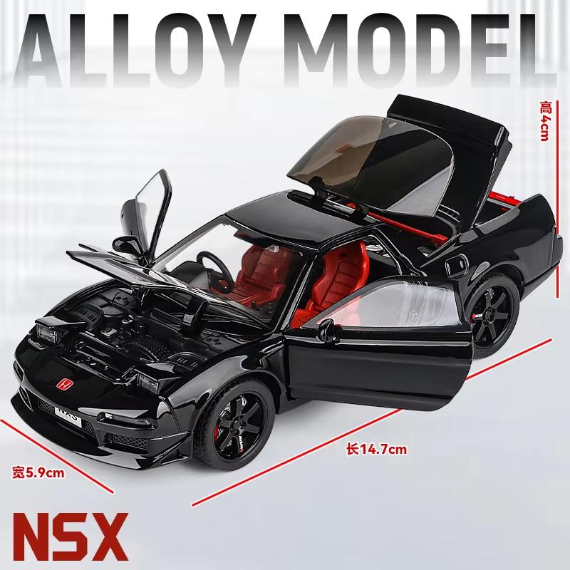 Новый 1:32 Honda NSX Alloy Sports Car Литая игрушечная машинка гоночный автомобиль металлический орнамент модель имитация звука и света коллекция дети мальчики подарок
