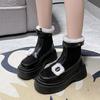 Fashion Fashion Women Snow Ankle Boots Platform Flats Shoes Winter 2025 Trend New Motorcycle Travel Boots Cozy Chelsea Sport Botas Mujer
