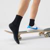 [Coolmax] Men's Socks, 3 Pairs, Cotton, Odor-Resistant, Sweat-Absorbing, Casual Mid-Calf Socks, Athletic Cotton Socks