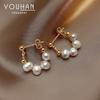 S925 Silver Baroque Freshwater Pearl Stud Earrings - Elegant & Trendy Dangles for Women