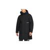 Gore-Tex 2-In-1 Detachable Thermal Hooded Cotton Jacket with Large Pockets Men Outerwear Black DC0063-010
