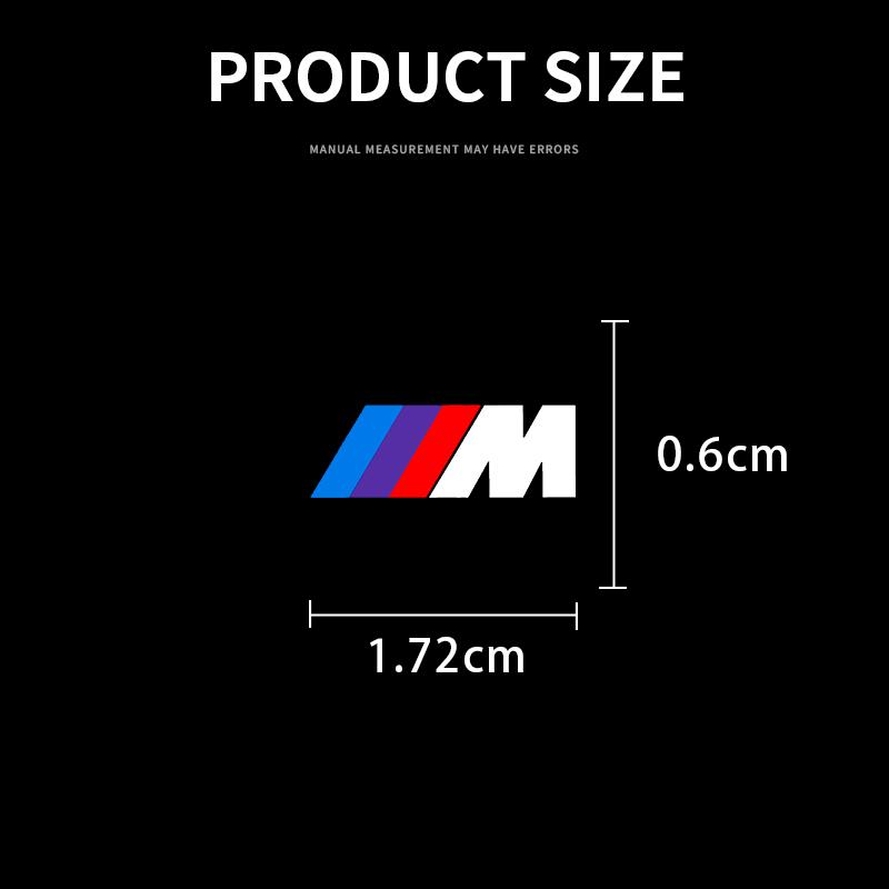 2/5/10Pcs Car Logo Sticker Central Control Decals Car Accessories For BMW M3 M4 M5 G42 G30 G20 E39 E36 E87 E53 F44 F07 F34 G15 G16
