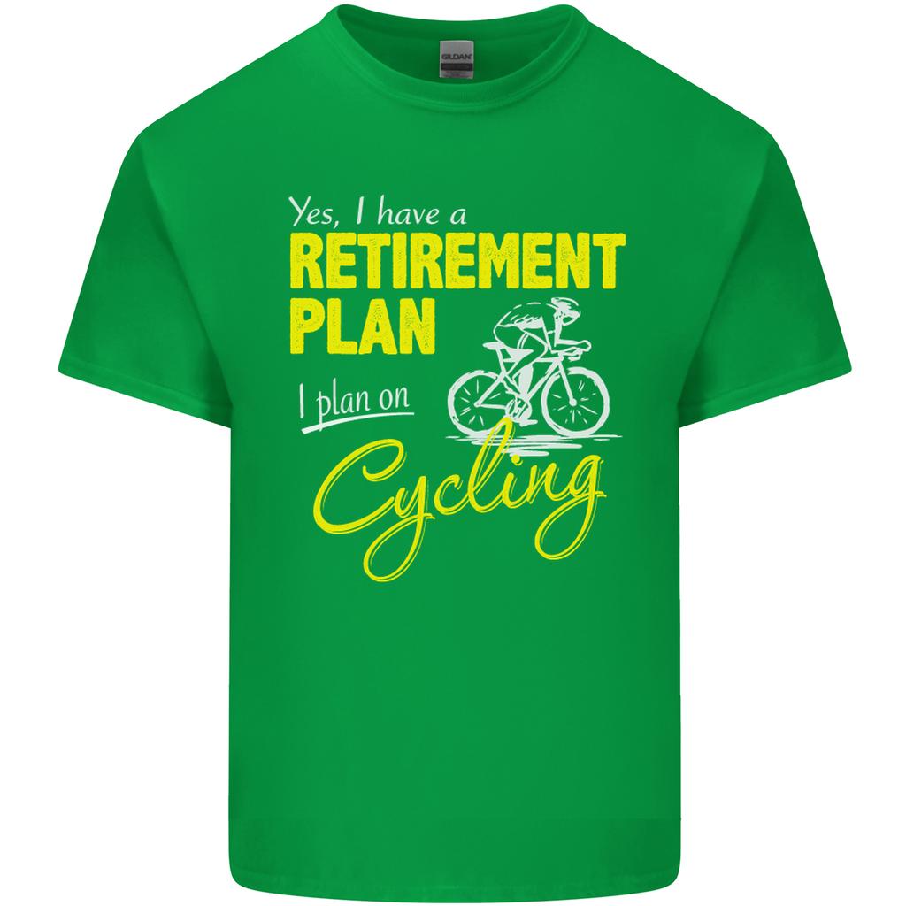 Cycling RetireUnisext Plan Cyclist Funny Unisexs Light Cotton TShirt