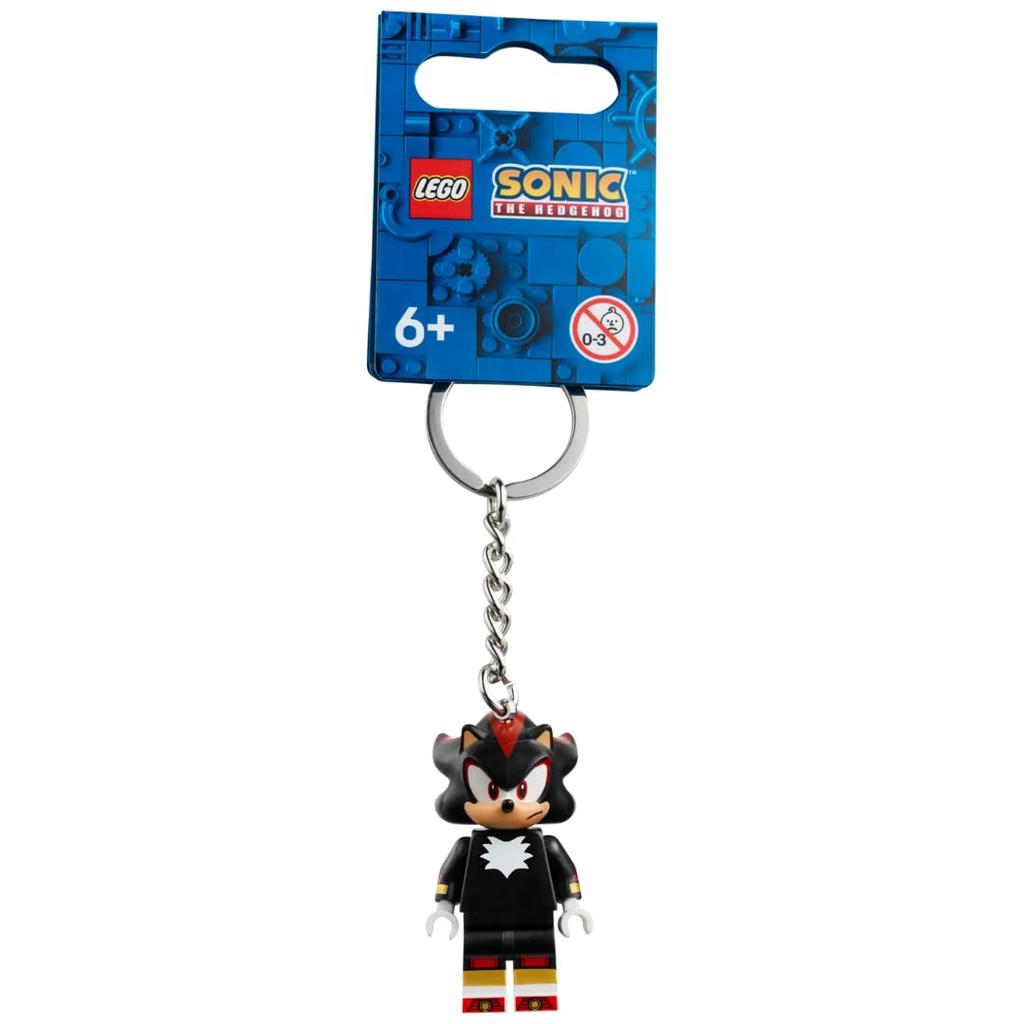 Брелок для ключей Shadow the Hedgehog Minifigure Keyring Key Chain Black 6 лет и старше 854302 [LEGO]
