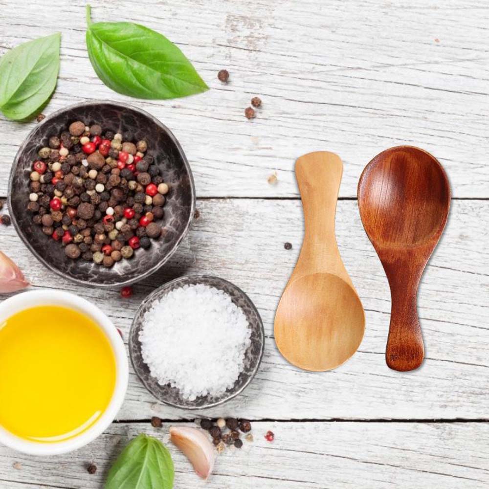 Durable Chinese Style Wooden Coffee Tea Sugar Spoon Condiment Spoons Spice Spoon Coffee Scoop