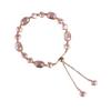 Women Bracelet Faux Pearl Faux Crystal Adjustable Tassel Retro French Style Smooth Alloy Light Luxury Daily Wear Bangle Wrist Jewelry