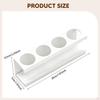 Electric Toothbrush Holder 4 Slots Storage Rack Household Wall Mounted Tooth Brushing Organizer for