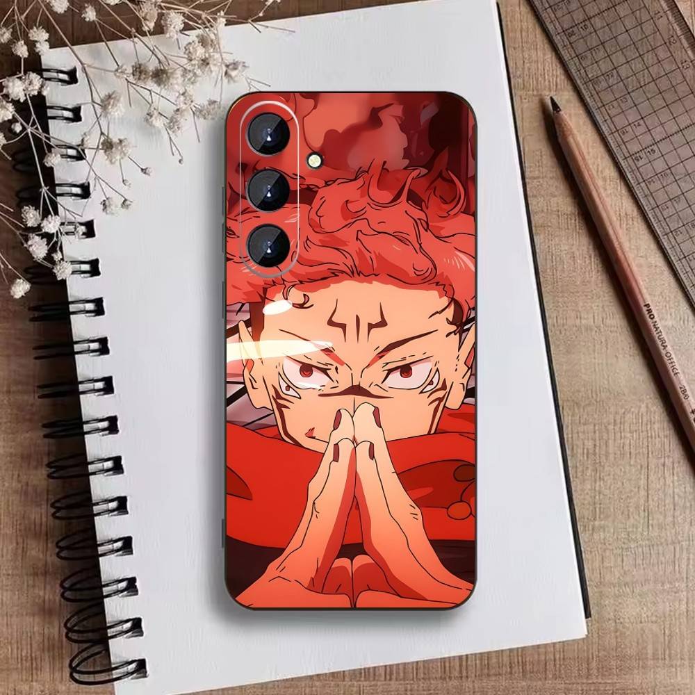 Чехол для телефона Jujutsu Kaisen с изображением Ичиджи для Samsung Galaxy A73, A21s, A22, A31, A52, A53, A71, A41, мягкий черный корпус