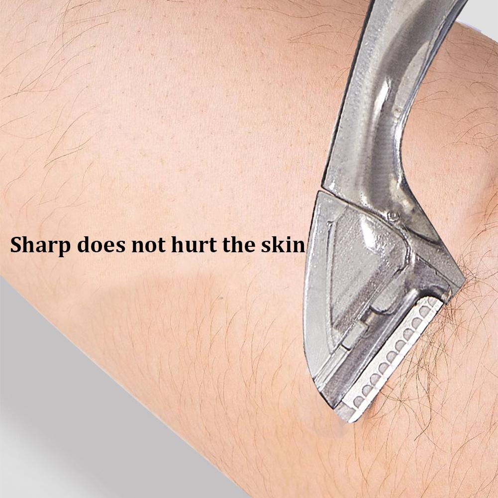 Двусторонний триммер для бровей Macro, устойчивый к царапинам, безопасная бритва для бровей, портативный, моющийся, прочный, инструмент для красоты